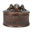 thumbnail image 4 of Creative Co-Op Matte Stoneware Baker with Lobster Design, Brown, 4 of 5