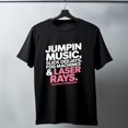 thumbnail image 1 of Jumpin Music Slick Deejays Fog Machines And Laser Rays T-Shirt - Black - S, 1 of 2