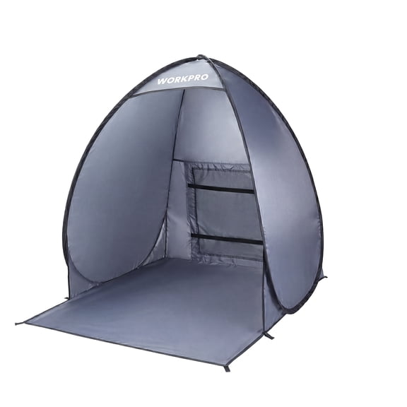 WORKPRO Collapsible Portable Paint Spraying Booth with Overspray Control and Easy Assembly