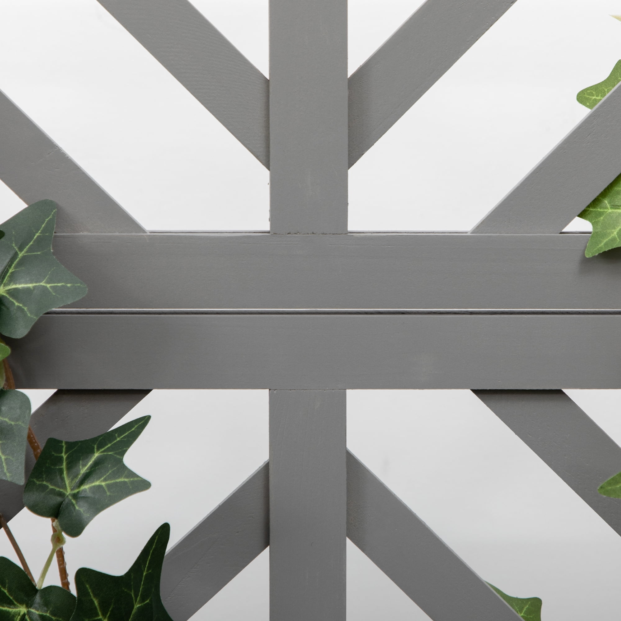 Raised Garden Bed with Trellis, 2 Tier Wooden Elevated Planter Box with Legs and Metal Corners, for Vegetables, Flowers, Herbs, Gray