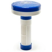 Spa Depot Hot Tub Floater for 1" Bromine/Chlorine Tablets - Adjustable Feeder & Dispenser Blue Top