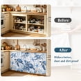 thumbnail image 4 of Summer Beach Coastal Cabinet Curtain 35"Wx35"L, Dustproof Under Sink Skirt with Self Adhesive Tape, Sea Turtle Coral Nautical Cabinet Curtain Cover for Kitchen Sink, Bathroom Vanity, Laundry Room, 4 of 9