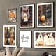 thumbnail image 2 of Arte de pared de hoja de arce de bosque de Otoño de calabaza de Halloween, pintura en lienzo, carteles nórdicos e impresiones, imágenes de pared para decoración de sala de estar, 2 of 4