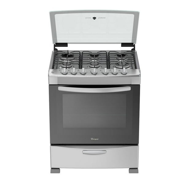ESTUFA MOD. WFR3400D 30" SILVER ENC. ELECTRÓNICO, CUBIERTA DE ACERO, PARRILLAS DE HIERRO Acros WFR/3400D