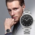 thumbnail image 2 of Fashion Business Mens Watches with Stainless Steel Waterproof Chronograph Quartz Watch for Men Light luxury, Birthday, Holiday and Anniversary Gifts, 2 of 3