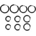 thumbnail image 1 of 10pcs Stainless Steel Hoops Earrings Simple Round Metal Earrings Women Ear Jewelry, 1 of 2