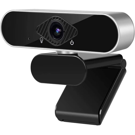 1080P HD Webcam with Microphone, 120° View, Plug & Play, Streaming Computer Webcam for Laptop/Desktop/Mac/TV, USB Camera for Video Calls, Conferences, Gaming
