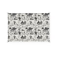 Beige White Western Cowboy Sun Shade Sail 14'X18' Vintage Cactus
