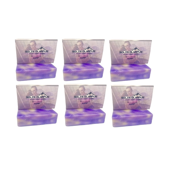 Solis Olympus Soap Bar Infused with Essential Oil, Lavender & Green Tea | Made with Organic Oils & All Natural Ingredients