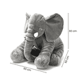 thumbnail image 2 of Elefante de Peluche Juguete de Animal Gris Elefante Suave Muñeca, 2 of 3