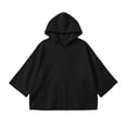 thumbnail image 6 of ZACPNCV Girls Zip Up Hoodie Kids Solid Color Oversized Hooded Sweatshirt with Pockets Long Sleeve Soft Casual Outerwear for School & Everyday Wear 13-14 Years, 6 of 6