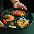 thumbnail image 4 of Maoww Assiettes Divisées 3 Compartiments Réutilisables Légères pour Dîner Formation Enfants, 4 of 9