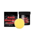 thumbnail image 1 of Kit de pasta reparadora de plástico para interiores de automóviles de 100 g con limpieza profunda, restaura superficies descoloridas, protege contra daños UV, incluye esponja aplicadora., 1 of 7