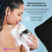 African Net Sponge, Authentic, Real, Exfoliating Bath Wash Cloth, Long Sponge, Body Exfoliator, Sapo, Shower Bath Accessories, Back Foot Scalp Scrub, Flat Dead Skin Remover, 31.5x11.8