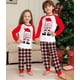 thumbnail image 5 of Pijamas a juego para la familia, nuevo gorro navideño de dibujos animados, pantalones a cuadros con estampado de letras, traje para niños adultos, mono de bebé, ropa para perros, 2022, 5 of 5