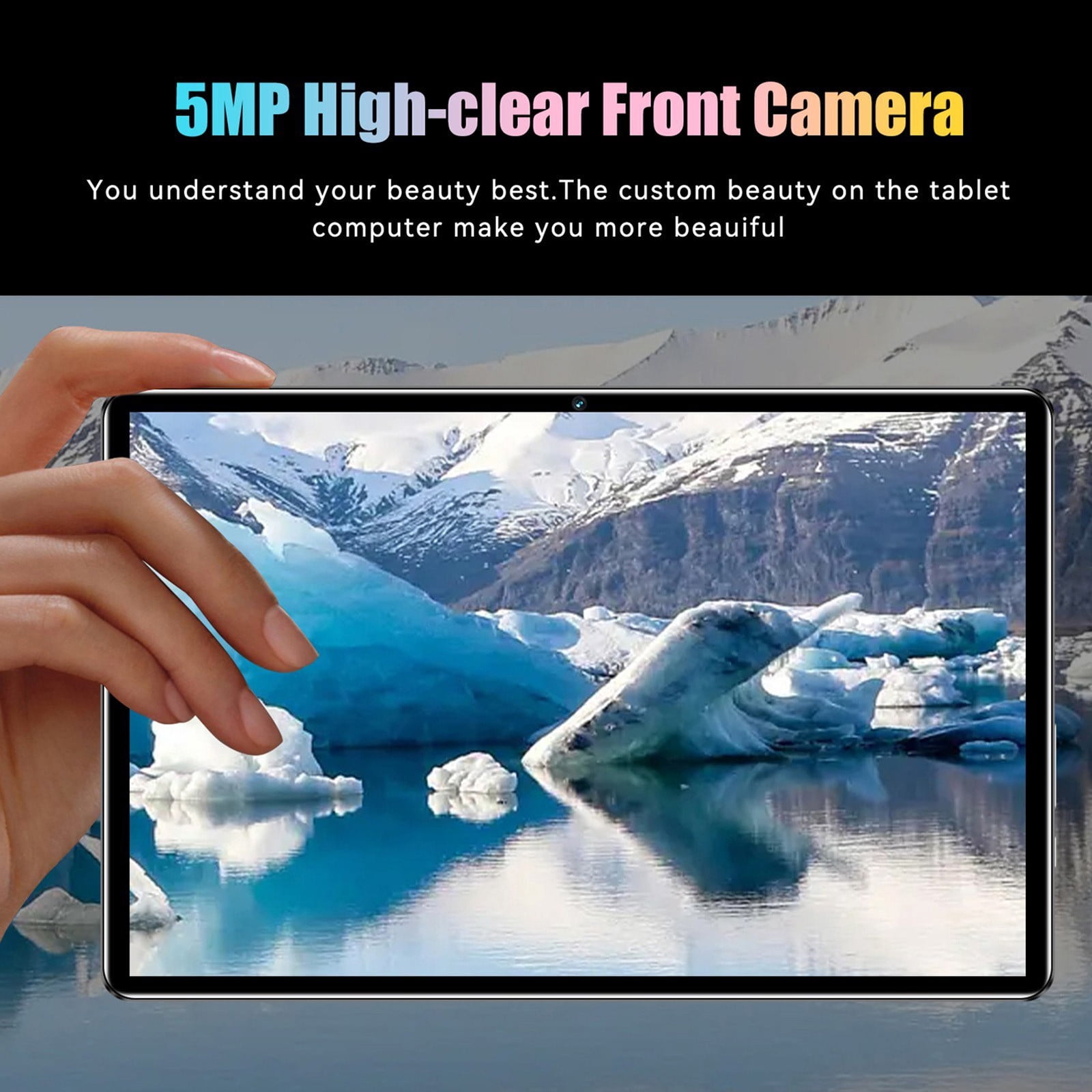 10.1 Inch Android Tablet with SIM Card Slot, 2GB RAM 32GB Storage, 3G Phone Call, Dual Camera, 5G WiFi, MTK Octa-Core, Bluetooth, GPS