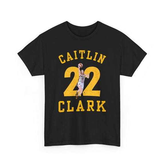 2024 Caitlin Clark #22 layup for Basketball for fan gifts Unisex Cotton Tee