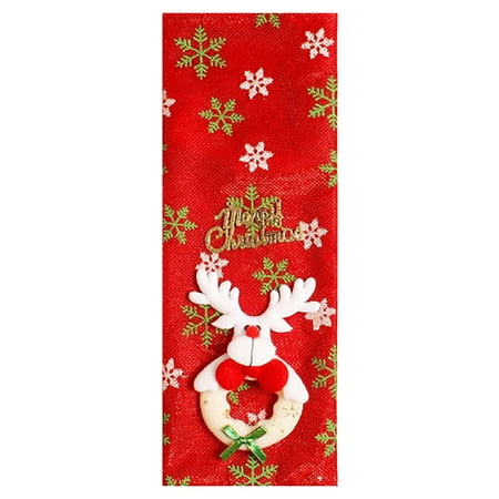 

Jpgif Christmas Wine Bottle Sets Christmas Ornaments Red Wine Bags Hotel Restaurant Holiday Dress Up Party Supplies