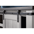 thumbnail image 3 of Bestliving Farmhouse Barn Door TV Stand for TVs up to 60", Grey, 3 of 11