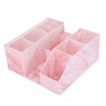 thumbnail image 2 of Caja de almacenamiento de herramientas de belleza para pestañas Sisiter, mármol rosa y acrílico, 2 of 7