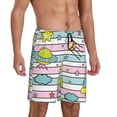 thumbnail image 2 of Fotbe Space Doodle Pajama Shorts for Men, Men's Pajama Bottoms, Sleepwear,Short Pajama Pants-Medium, 2 of 9