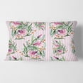 thumbnail image 2 of Designart Floral Botanical Retro X' Mid-Century Modern Throw Pillow - 12x20, 2 of 2