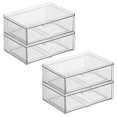 thumbnail image 1 of Organizador de almacenamiento mDesign Lumiere con cajón extraíble, paquete de 4, 1 of 9