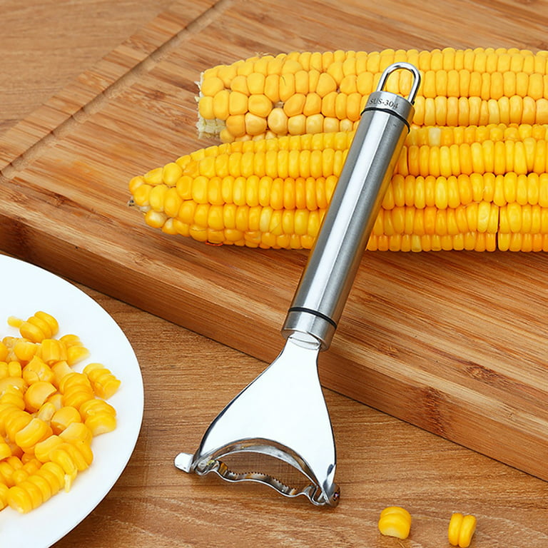 2Pcs Stainless Steel Corn Cob Peelers One-Step Cob Kerneler Remover Kitchen  Corn Stripper, 1 unit - Kroger