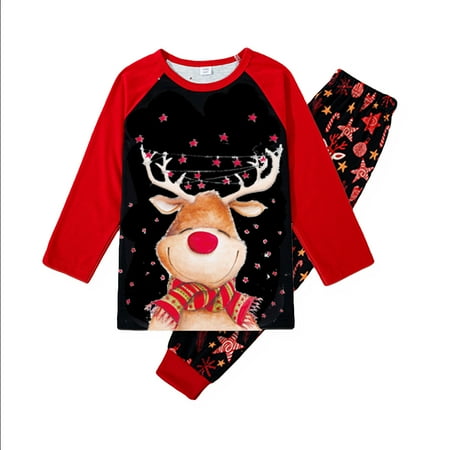 

Ydkzymd Matching Family Pajamas Top And Reindeer Pants Christmas Pajamas Sets Holiday Long Sleeve Jammies Loungewear