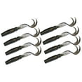 thumbnail image 1 of Advancent 8 Uds 75mm/3,3g señuelo para pesca con gusanos CrankBait suave cola bifurcada cebo para pesca de lubina Pescar Negro transparente, 1 of 6