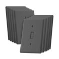 thumbnail image 1 of Bates Cubierta para interruptor de luz, paquete de 10, 1 banda, gris, cubierta para interruptor de luz individual, placa de cubierta para interruptor, cubiertas para interruptor de luz, placa de pared, 1 of 1