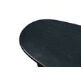 thumbnail image 2 of 51'' Tapered Tabletop Coffee Table,Rounded Edges Coffee Table with 2 Vertical Thick Feet,Center Table for Living Room Home,Antique Black, 2 of 7
