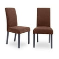 thumbnail image 3 of Monsoon Aprilia Upholstered Dining Chairs (Set of 2) Blue Wood, Rubberwood, 3 of 5
