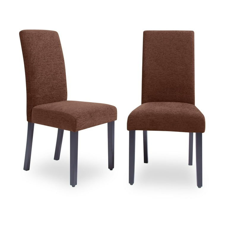 Monsoon Aprilia Upholstered Dining Chairs Set of 2 Dark Red Rubberwood