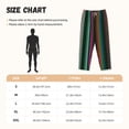 thumbnail image 2 of Cauagu Colorful Stripes Pajama Pants for Women Loose Fit Wide Leg Trouser Pants Casual Elastic Waist Drawstring Lounge Pants, 2 of 6