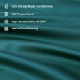 thumbnail image 6 of 100% Viscose Derived from Bamboo Sheets King, Cooling, Silky Soft, Teal Green, 6 of 8