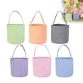 thumbnail image 5 of 2/1 Pieces Easter Bags Decorations EggHunt Bucket Tote Cute Easter Carrying Bag EggsHunting Storage Party Decor Gift Bags with Handle, 5 of 9