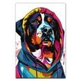 thumbnail image 3 of Hudo Wall Art - Funny Dog Canvas Poster for Kids' Room - Entlebucher Mountain Dog colorful art print, Canvas Painting Puppy Artwork, Watercolor Artwork Print For Bedroom, 3 of 5
