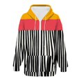 thumbnail image 4 of NMMUED Workout Hoodies for Women, Full Zip Hoodies for Women, Oversized Zip Up Hoodie for Women, Travel Hoodie, Hoodies Y2k, Orange 2 S, 4 of 6