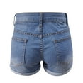 thumbnail image 3 of YUIVH Women's Denim Shorts Trendy Female Summer Jeans Denim Wash Shorts Denim Short Pockets Jeans Denim Hot Short Summer Jean Shorts, 3 of 5
