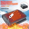thumbnail image 1 of 150x65cm Electric Blanket 220V/110V Heated Throw Blanket Flannel Blanket Mattress 2 Heat Settings with Switch Winter Body Warmer, 1 of 5