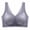 Silver, variant on RYDCOT Seamless Sports Bra with Floral Lace Trim - Women's Seamless Sports Bra Comfortable Breathable Base Underwear Wireless High-Support Yoga Sports Bra