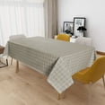 thumbnail image 6 of Usloyux Under $5 Linen Check Washable Tablecloth,53.94×70.87 Inch Dinner Picnic Table Cloth,Plastic Tablecloths for Kitchen Dining Tables,Classic Rectangular Table Cloth, 6 of 6