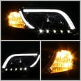 thumbnail image 3 of For 06-08 Audi A4 (Exc. Convertible) Sonar Light Bar DRL Projector Headlights (Black) YD-PRO-AA405-LTDRL-G2-BK, 3 of 3