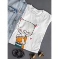 thumbnail image 3 of Cute Cat Carrying His Baby Bunny T-Shirt Women -Image by Shutterstock, Female Medium, 3 of 4
