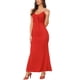 thumbnail image 4 of INSPIRE CHIC Vestidos de Noche Elegantes para Mujeres, Vestido Maxi de Cuerpo Ajustado con Tirantes Espagueti, Rojo, XS, 4 of 6