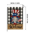 thumbnail image 3 of JeashCHAT 4th of July Patriotic Garden Flag Double Sided Outside, Memorial Day Independence Day American Stars and Stripes House Yard Patio Outdoor Decoration Garden Flags, 12x18 Inch, 3 of 6