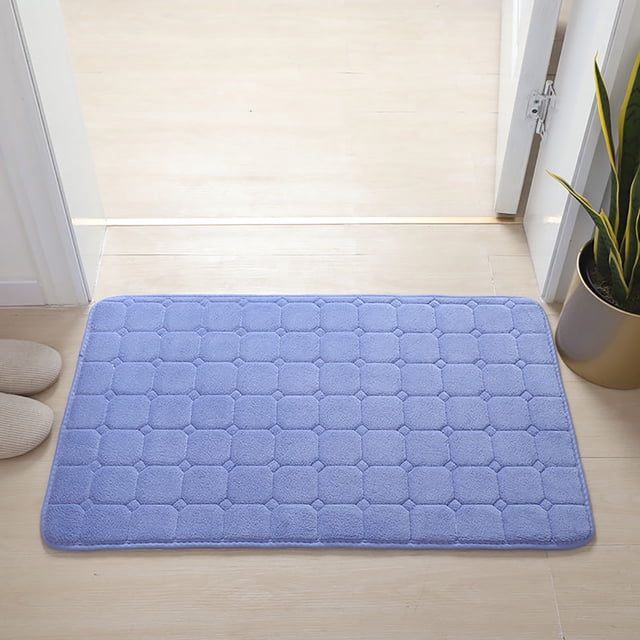 Xihbxyly Alfombrilla de Baño de Espuma Viscoelástica, Suave, Antidesgaste, Gran Absorción de Agua, Ideal para Decoración de Baño y Dormitorio, para Interiores, Antideslizante, Fácil de Limpiar, 50 X