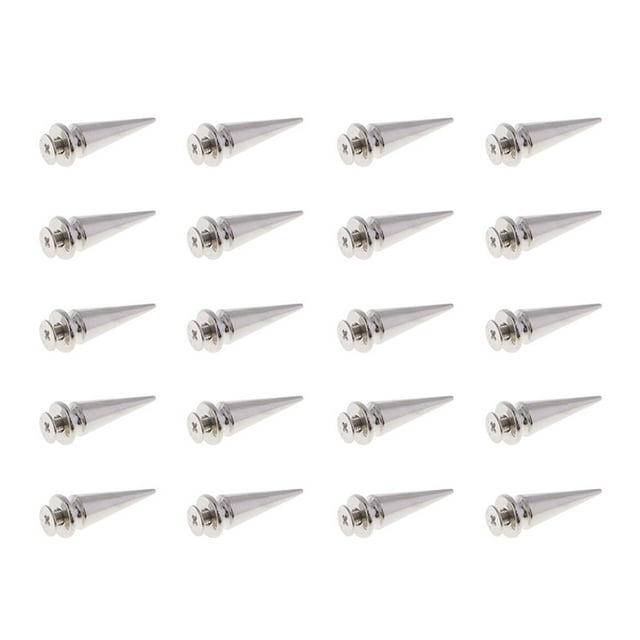 20 Juegos Punk Remache de Tornillo Bricolaje BLESIY Plata 10pcs 25 mm 10 x 25 mm