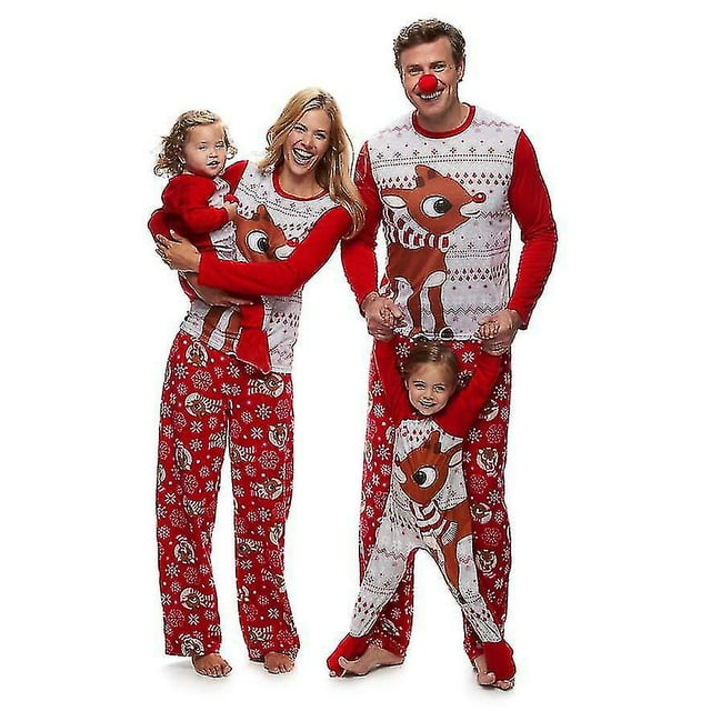 Family Matching Christmas Pajamas Set Cotton Xmas Pajamas